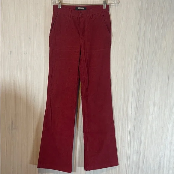 REFORMATION DILLION CORDUROY PANTS WIDE STRAIGHT 25 - Picture 2 of 5